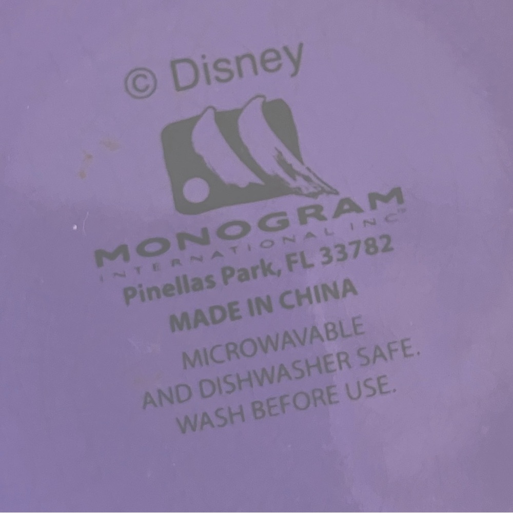 16oz purple Tinkerbell Mug with hearts! - Picture 3 of 5